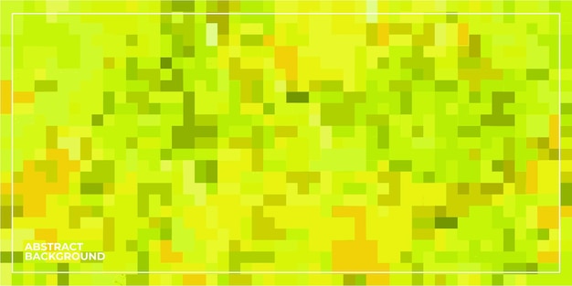 Sfondo di mosaico piastrellato quadrato pixel geometrico astratto giallo