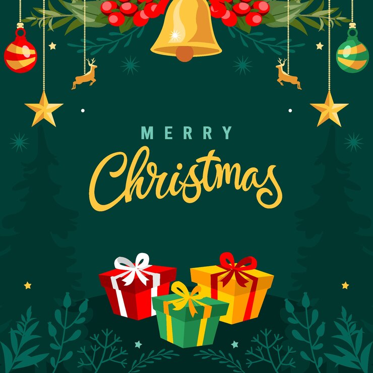 sfondo di Natale con scritte