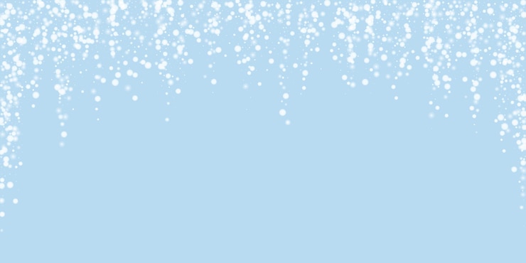 Vettore sfondo di natale innevato sottile neve volante