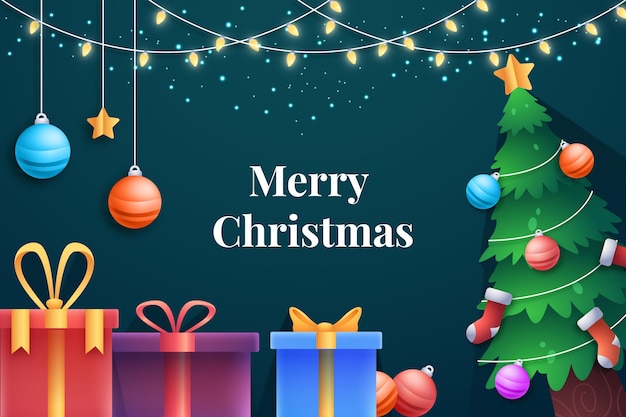 Sfondo di Natale realistico