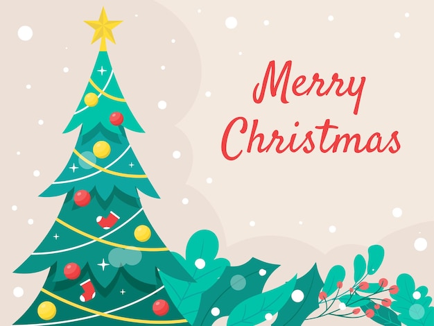 Sfondo di Natale Stile design piatto