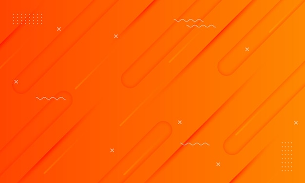 Sfondo di ombre di forma arrotondata sfumatura arancione. Design elegante per gli sfondi.