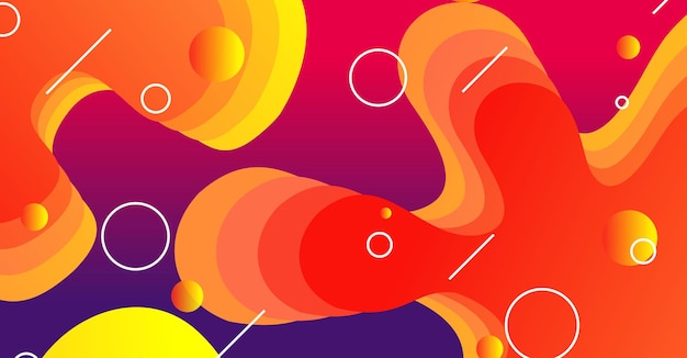 Sfondo di onde liquide astratte con sfondo colorato
