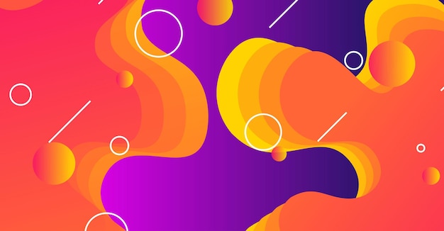 Sfondo di onde liquide astratte con sfondo colorato