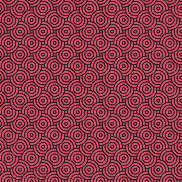 sfondo di poster a disegno rosso senza cuciture illustrazione vettoriale