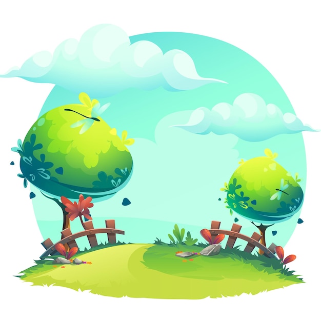 Sfondo di primavera come illustrazione dell'interfaccia utente