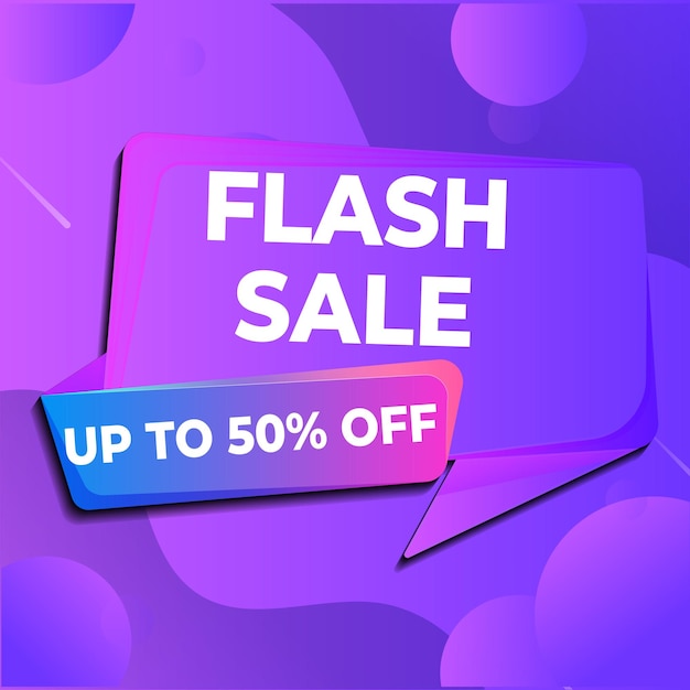 Sfondo di promozione banner sconto vendita flash