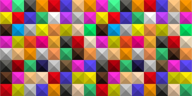 Vettore sfondo di quadrati colorati