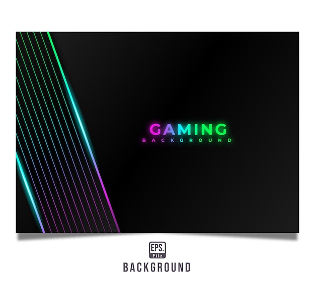 Sfondo di stile RGB di gioco futuristico moderno