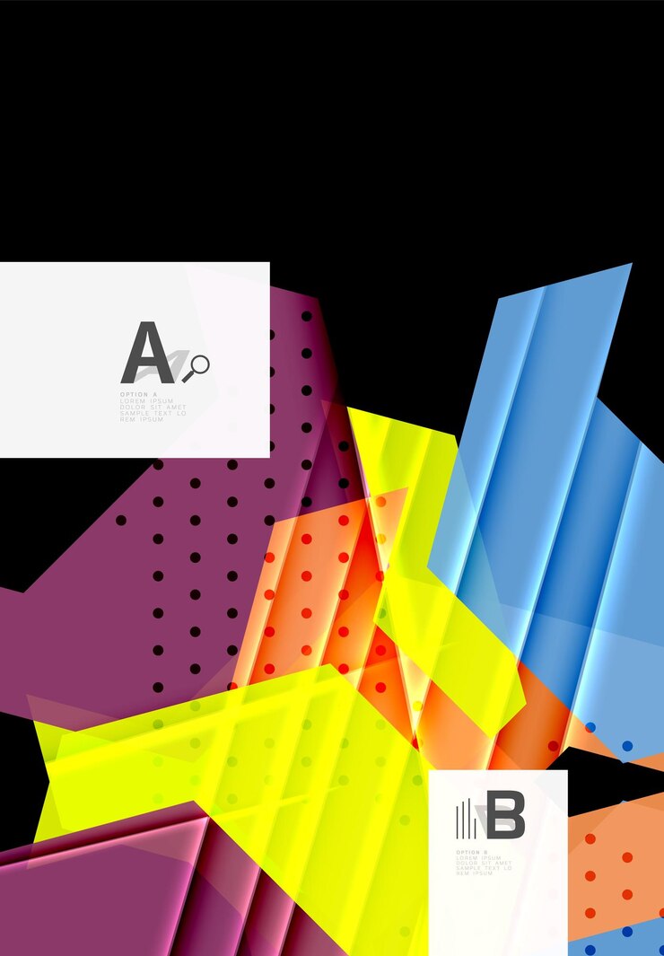 Vettore sfondo di triangoli di colore fondo astratto geometrico moderno