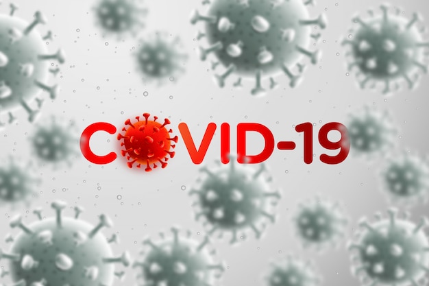 Sfondo di virus e virus Corona