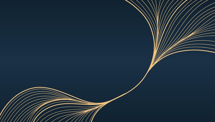 Sfondo dorato abstract line art sfondo dorato di lusso sfondo vettoriale