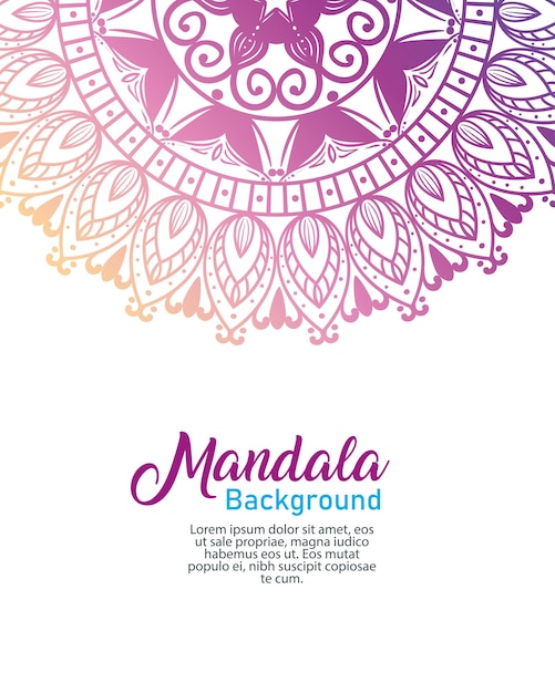 Sfondo fiore mandala di lusso, mandala di lusso vintage, decorazione ornamentale