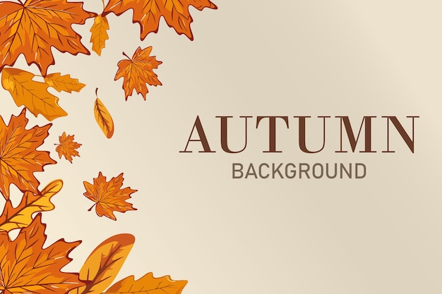sfondo foglie d'autunno cornice o striscia d'utuno con foglie brillanti arancione concetto d'autunnone