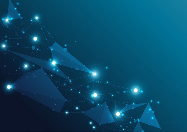 Sfondo geometrico ad alta tecnologia