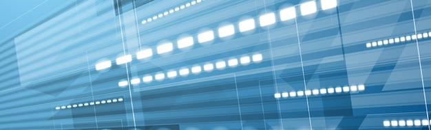 sfondo geometrico astratto di hitech blu brillante