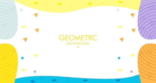 Sfondo geometrico creativo Design con grafica per il disegno di sfondo di illustrazione vettoriale