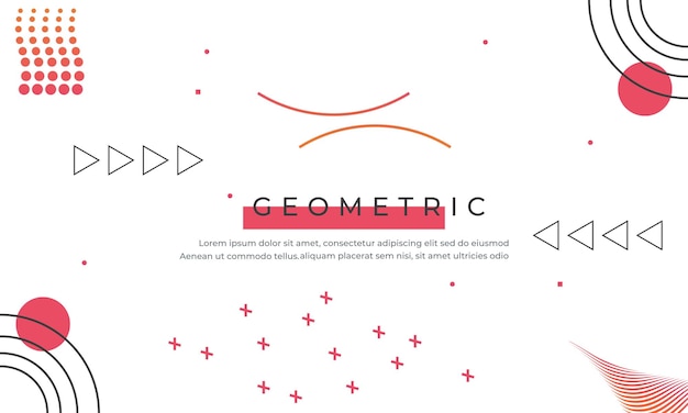 sfondo geometrico piatto