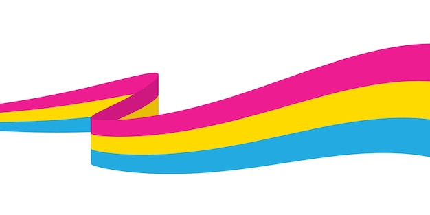 sfondo giallo rosa e blu come i colori della bandiera pansessuale concetto LGBTQI