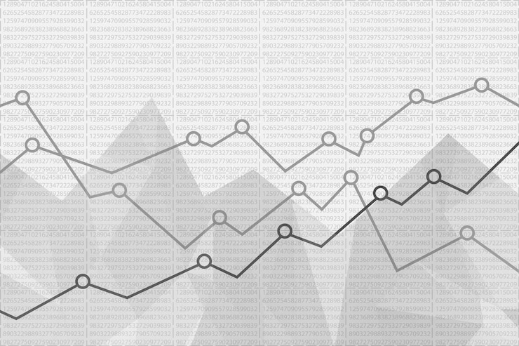 Vettore sfondo grafico finanziario astratto illustrazione vettoriale