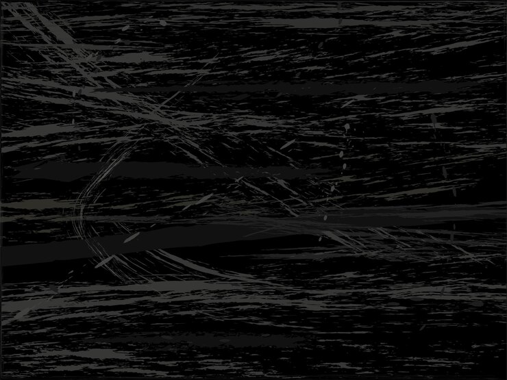 Vettore sfondo grunge nero scuro con graffi e linee caotiche