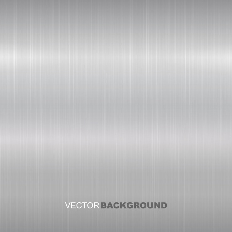 Vettore sfondo in metallo brillante superficie metallica spazzolata per il tuo design