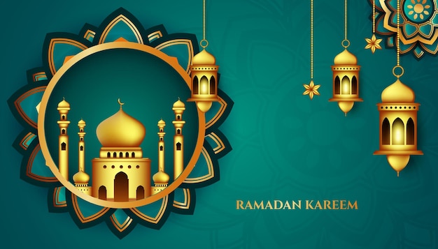 sfondo islamico moderno per il ramadan