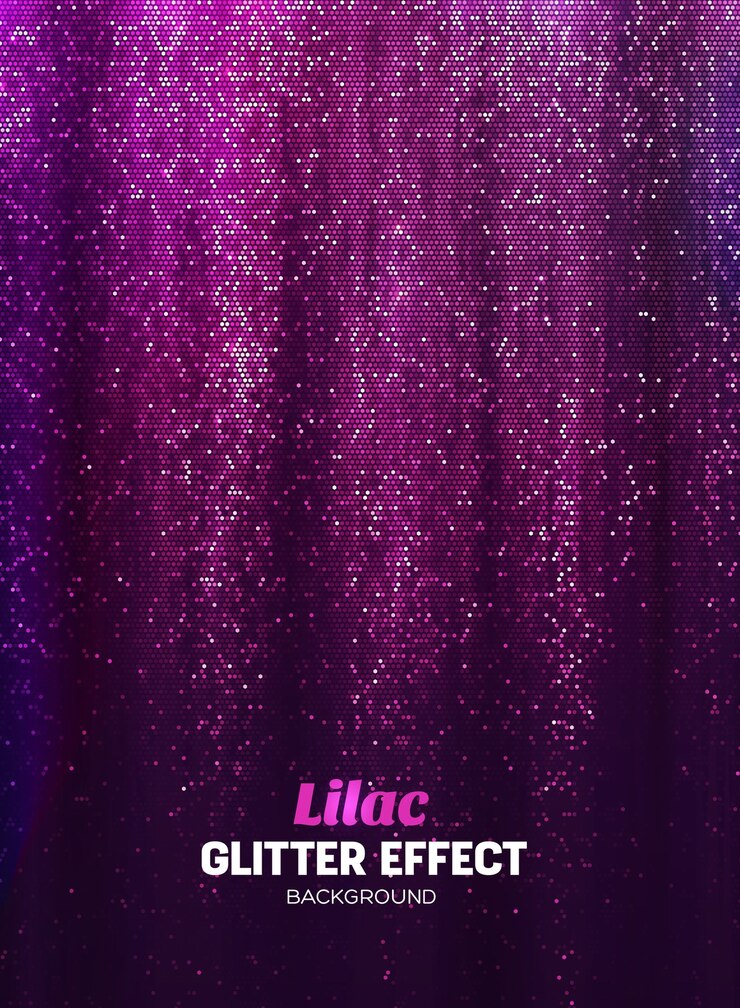 Vettore sfondo magico glitter in colore lilla