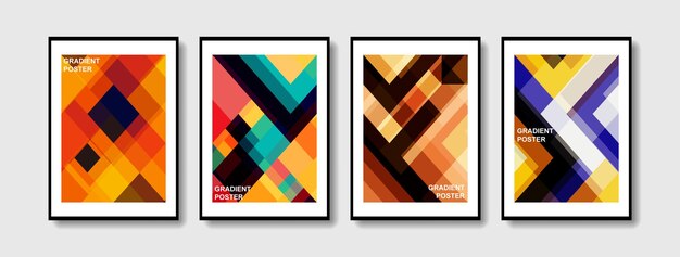 Sfondo minimalista colorato sfumato poster e design moderno in stile copertina astratta