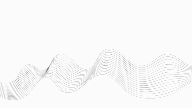 sfondo minimo di linee ondulate