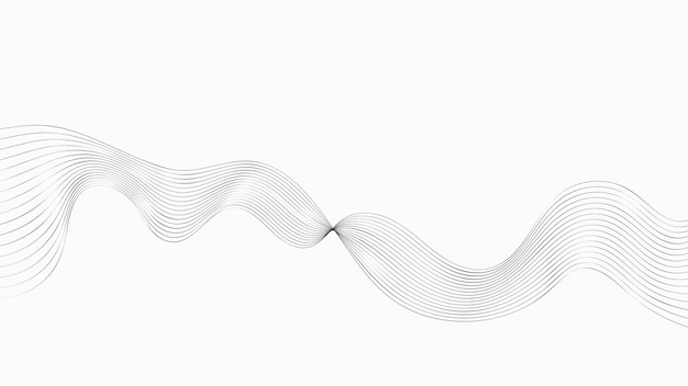 sfondo minimo di linee ondulate