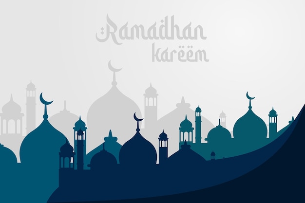 Sfondo modello Ramadhan kareem semplice