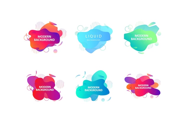 Sfondo moderno Design Vector Background Gradient Brochure Template Sticker Banner