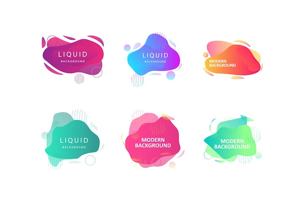 Sfondo moderno Design Vector Background Gradient Brochure Template Sticker Banner