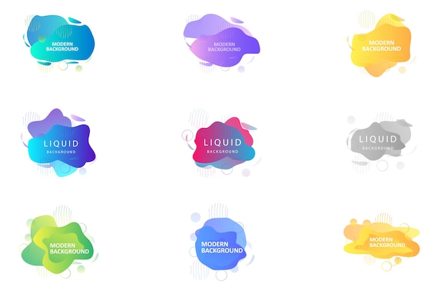Sfondo moderno Design Vector Background Gradient Brochure Template Sticker Banner