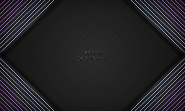 Sfondo nero astratto con linee sfumate