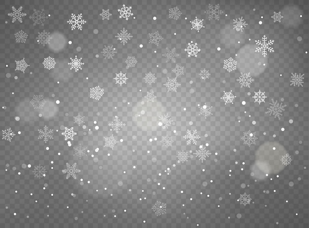 Sfondo nevicata invernale.