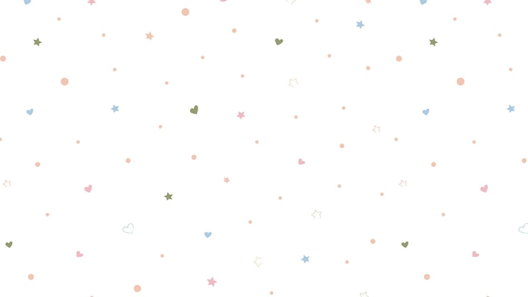 Vettore sfondo orizzontale senza cuciture con cuori stelle in toni delicati per sfondi per bambini