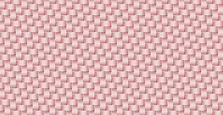 Vettore sfondo panoramico di vimini rosso, elementi ripetuti - illustrazione vettoriale