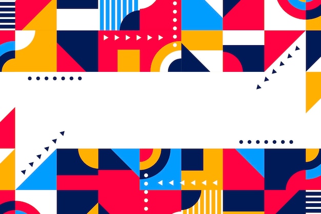 Sfondo piatto mosaico