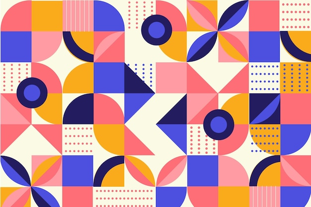 Sfondo piatto mosaico