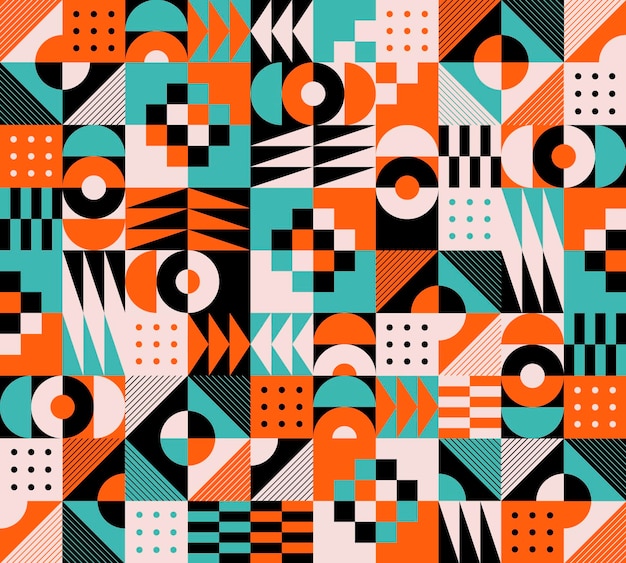 Sfondo piatto mosaico