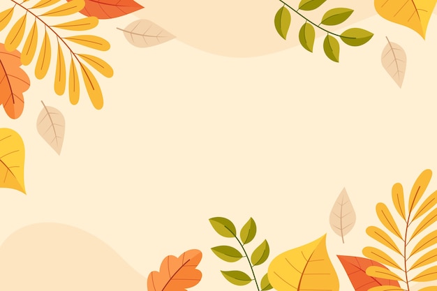 Sfondo piatto per la celebrazione dell'autunno
