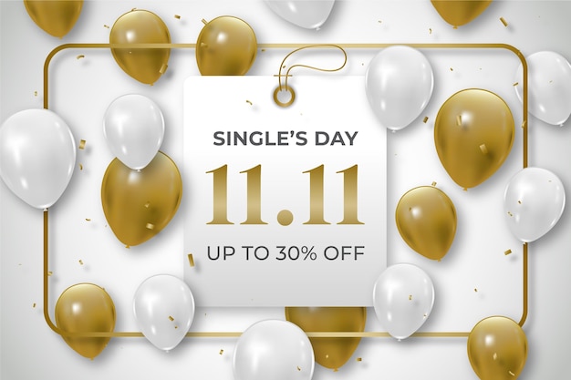 Sfondo realistico del giorno del single