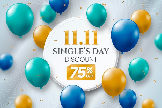 Sfondo realistico del giorno del single