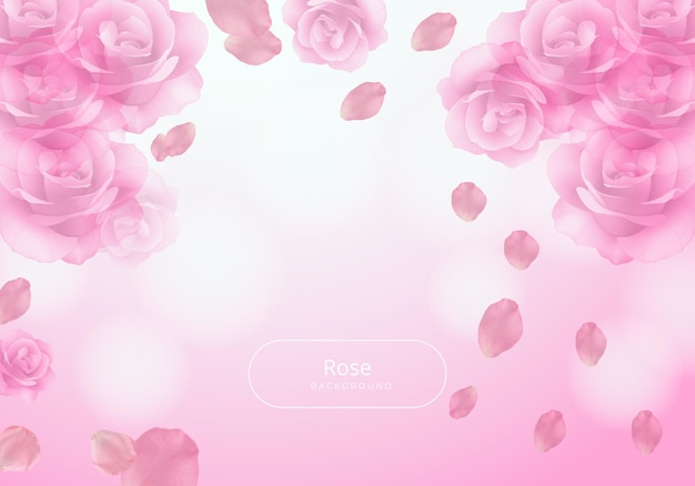 Sfondo rosa realistico