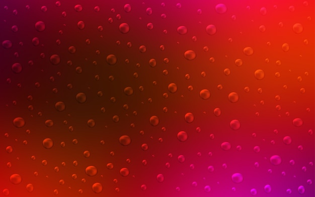Sfondo rosso vettoriale con bolle