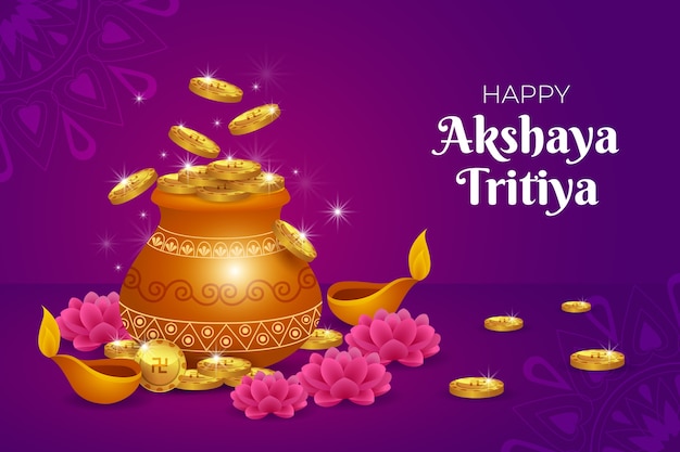 Sfondo sfumato akshaya tritiya