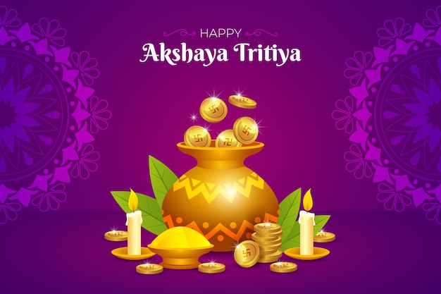 Sfondo sfumato akshaya tritiya
