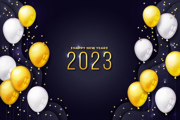 Sfondo sfumato del nuovo anno 2023